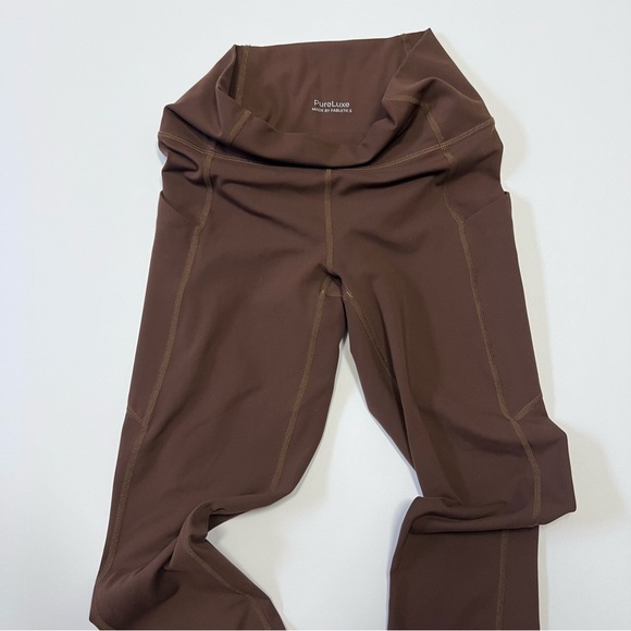Fabletics Women's Chocolate Brown Leggings - Picture 4 of 5